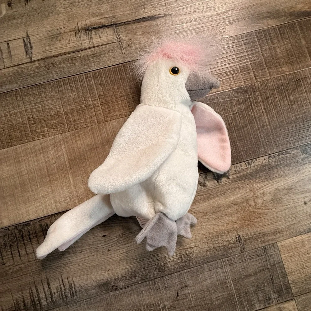 TY Beanie Baby - KUKU the Cockattoo Bird